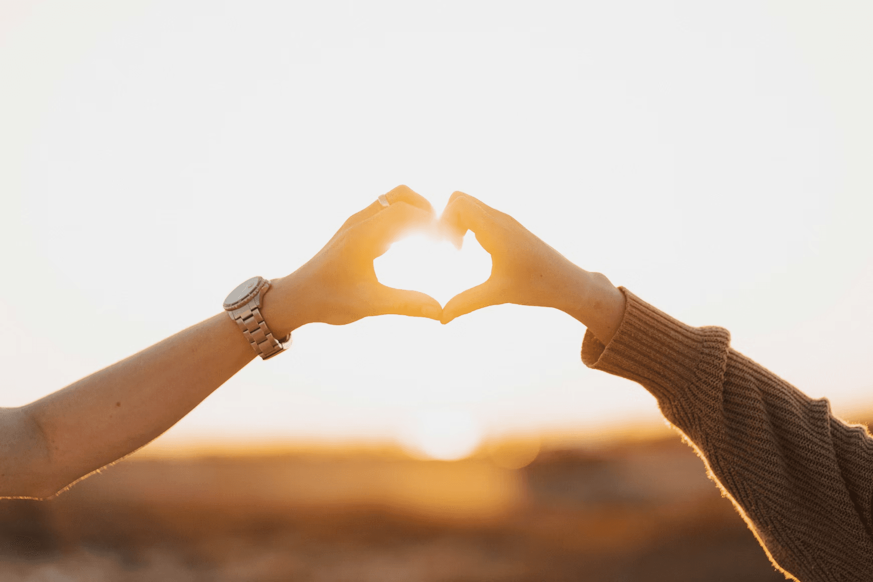 Изображение руки в позе сердечка